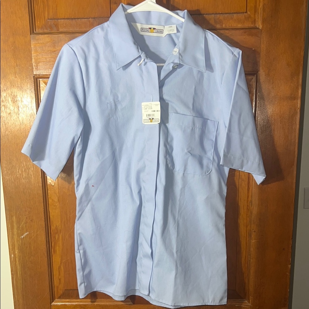 Men's Light Blue Short Sleeve Shirt